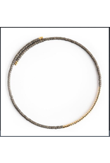 Lenny & Eva L&E Norah Bangle, matte graphite/gold