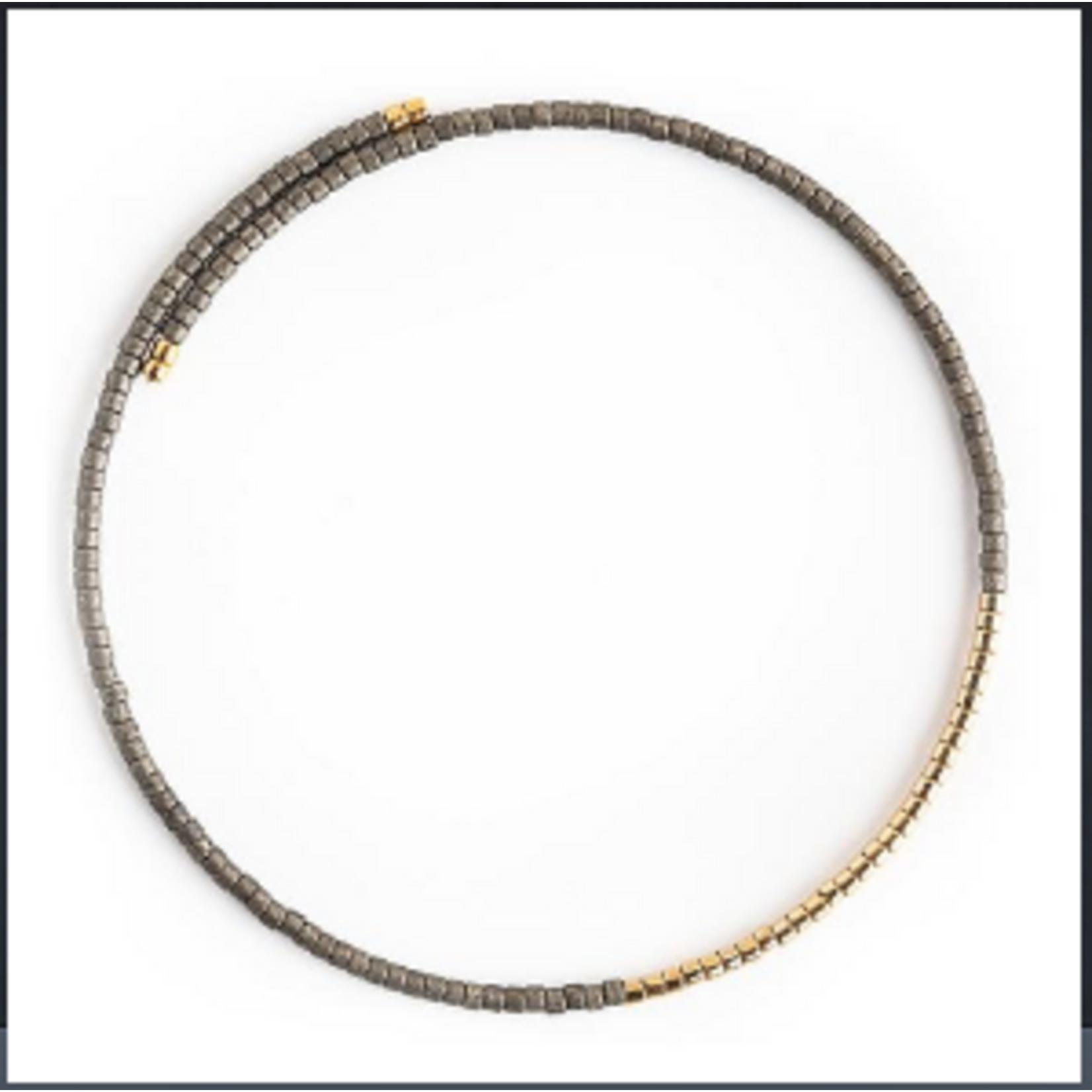 Lenny & Eva L&E Norah Bangle, matte graphite/gold