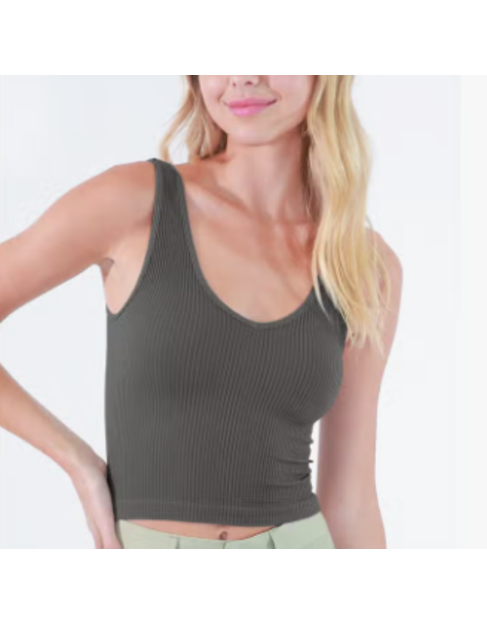 NIKIBIKI NikiBiki Reversible Ribbed Crop Top