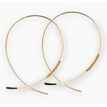 Lenny & Eva L&E Norah Earrings, ivory/gold