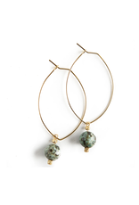 Lenny & Eva L&E Lenny Gemstone Dangle Earrings, african turquoise