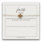 Lenny & Eva Faith Over Fear Necklace, gold