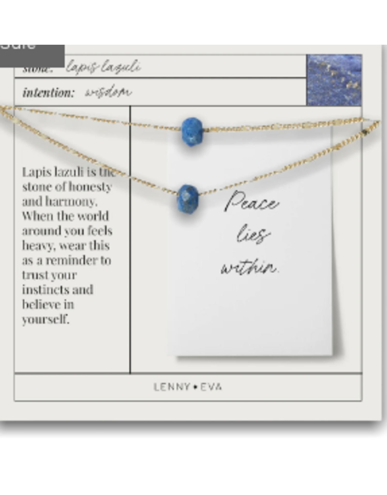Lenny & Eva L&E Gemstone Necklace, Lapis Lazuli