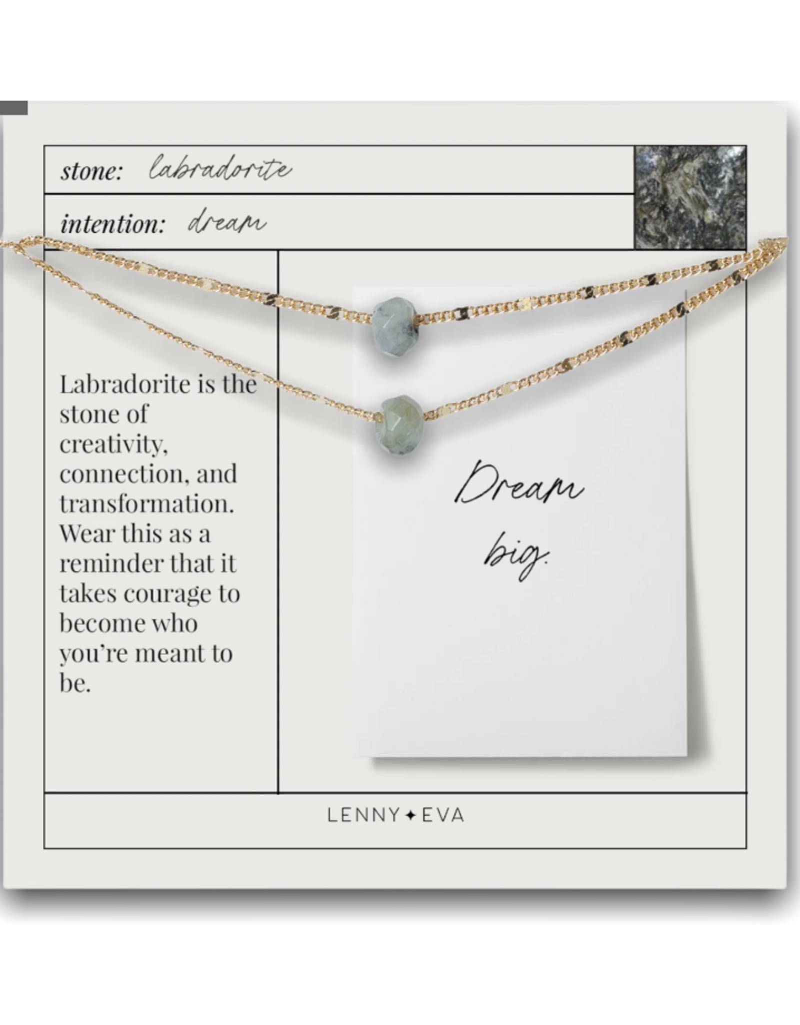 Lenny & Eva L&E Gemstone Necklace, Labradorite