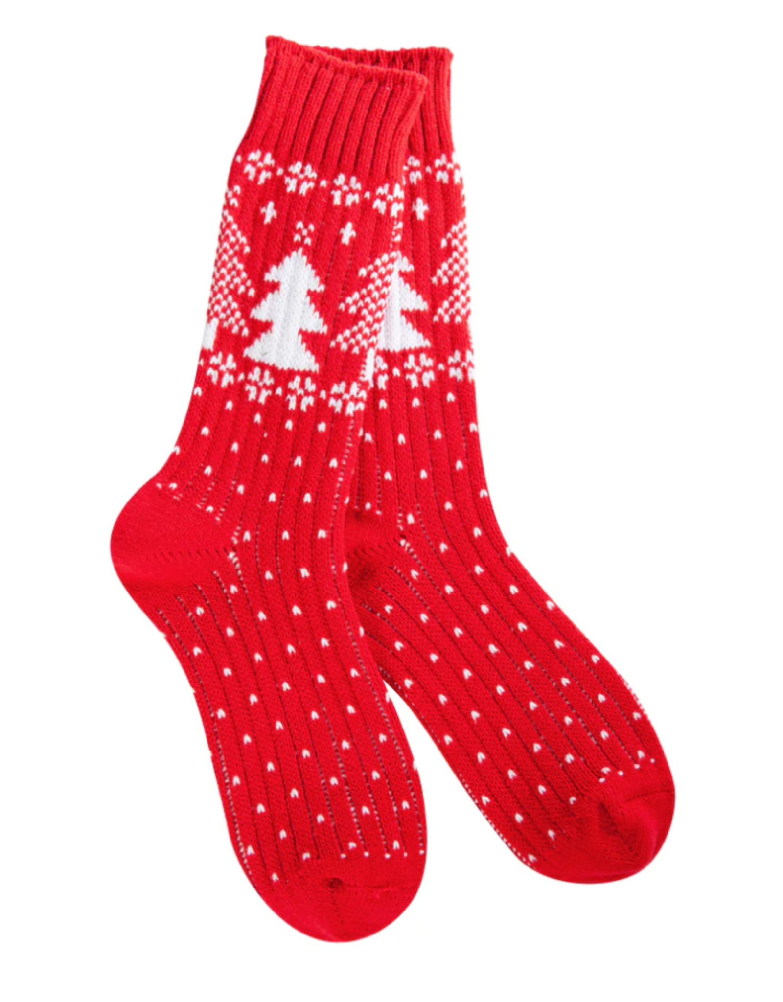 World's Softest Socks Sweater Crew Socks, Christmas Tree