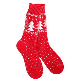 World's Softest Socks Sweater Crew Socks, Christmas Tree