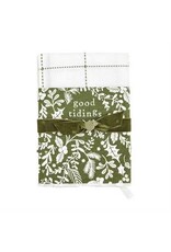 Mud Pie White Xmas Towel Set
