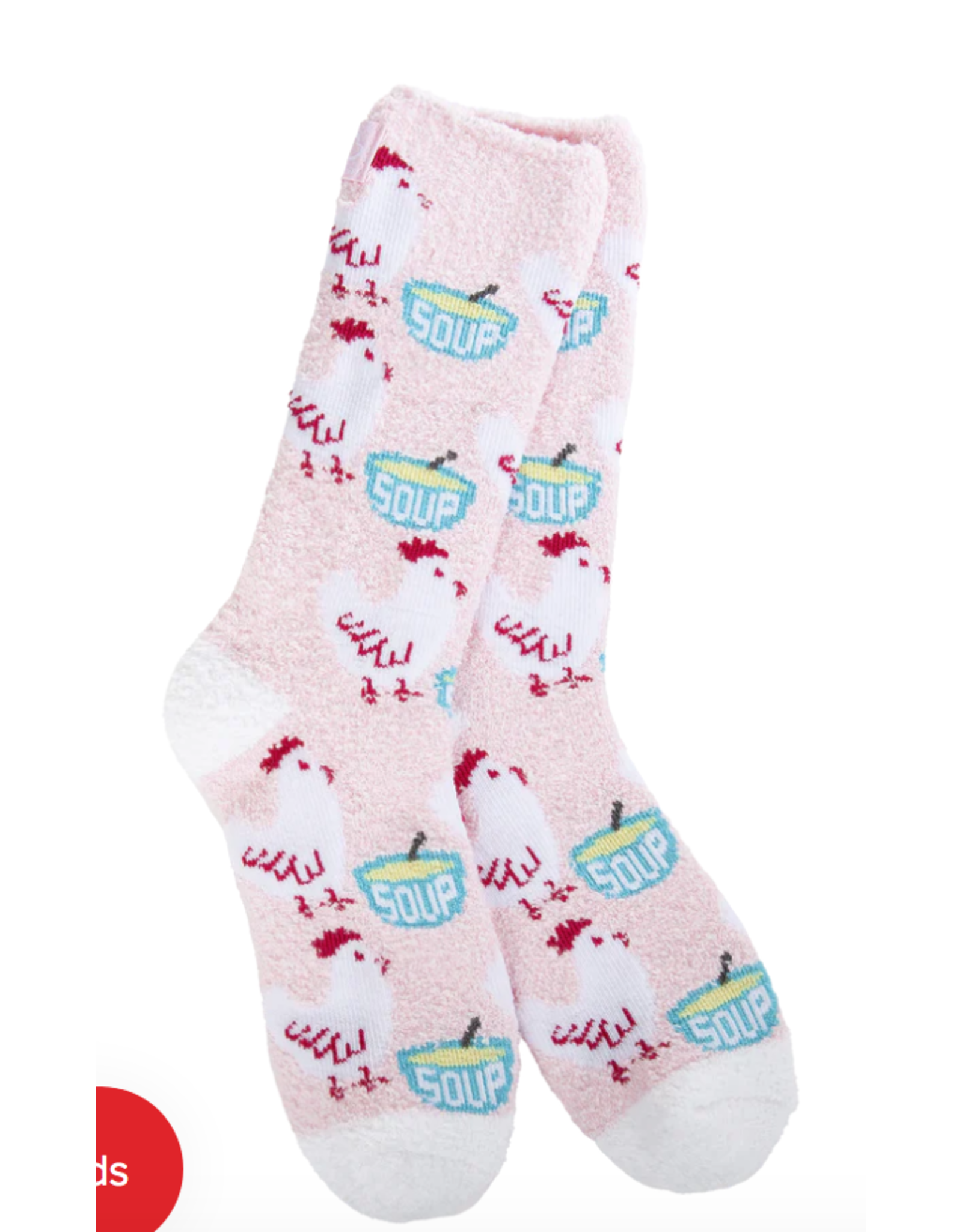 World's Softest Socks Cozy Crew Socks, Chicken Soup