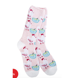 World's Softest Socks Cozy Crew Socks, Chicken Soup