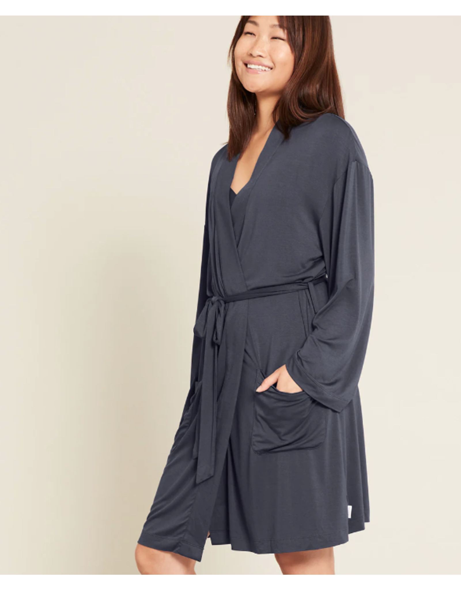 Goodnight Slip Sleep Dress - Black