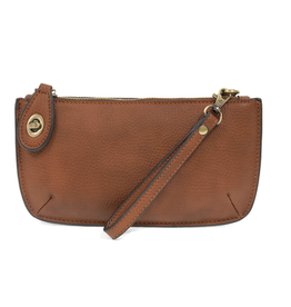 JS Crossbody Wristlet, Dark Maple