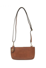 JS Crossbody Wristlet, Dark Maple