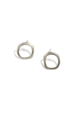 JS Post Organic Circle Earrings