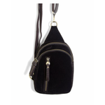 JS Skyler Sling Bag, Espresso Velvet