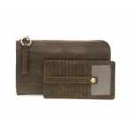 JS Karina Convertible Wristlet & Wallet, Dark Walnut