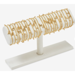 A Littles & Co. Alphabet Bracelet, gold