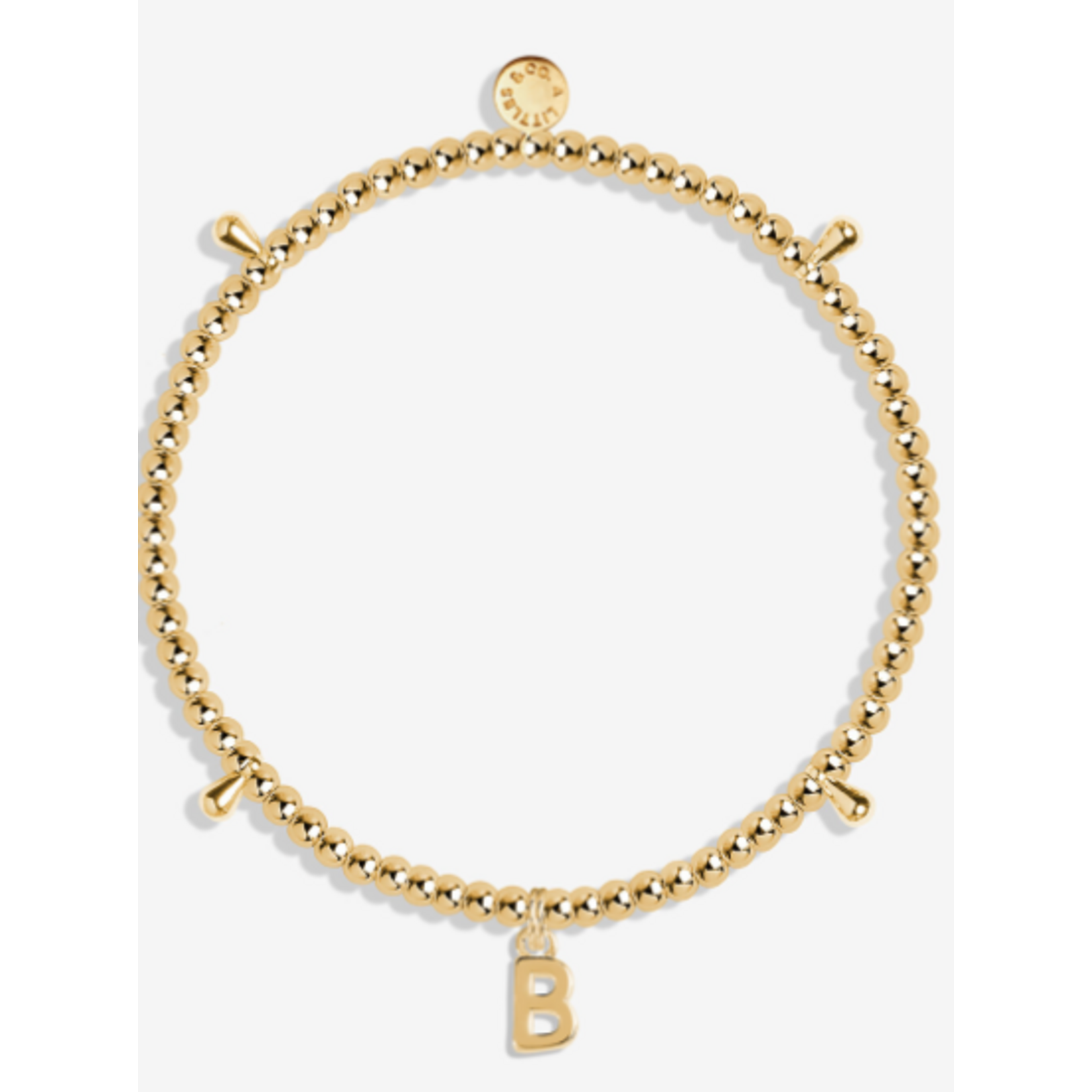 A Littles & Co. Alphabet Bracelet, gold