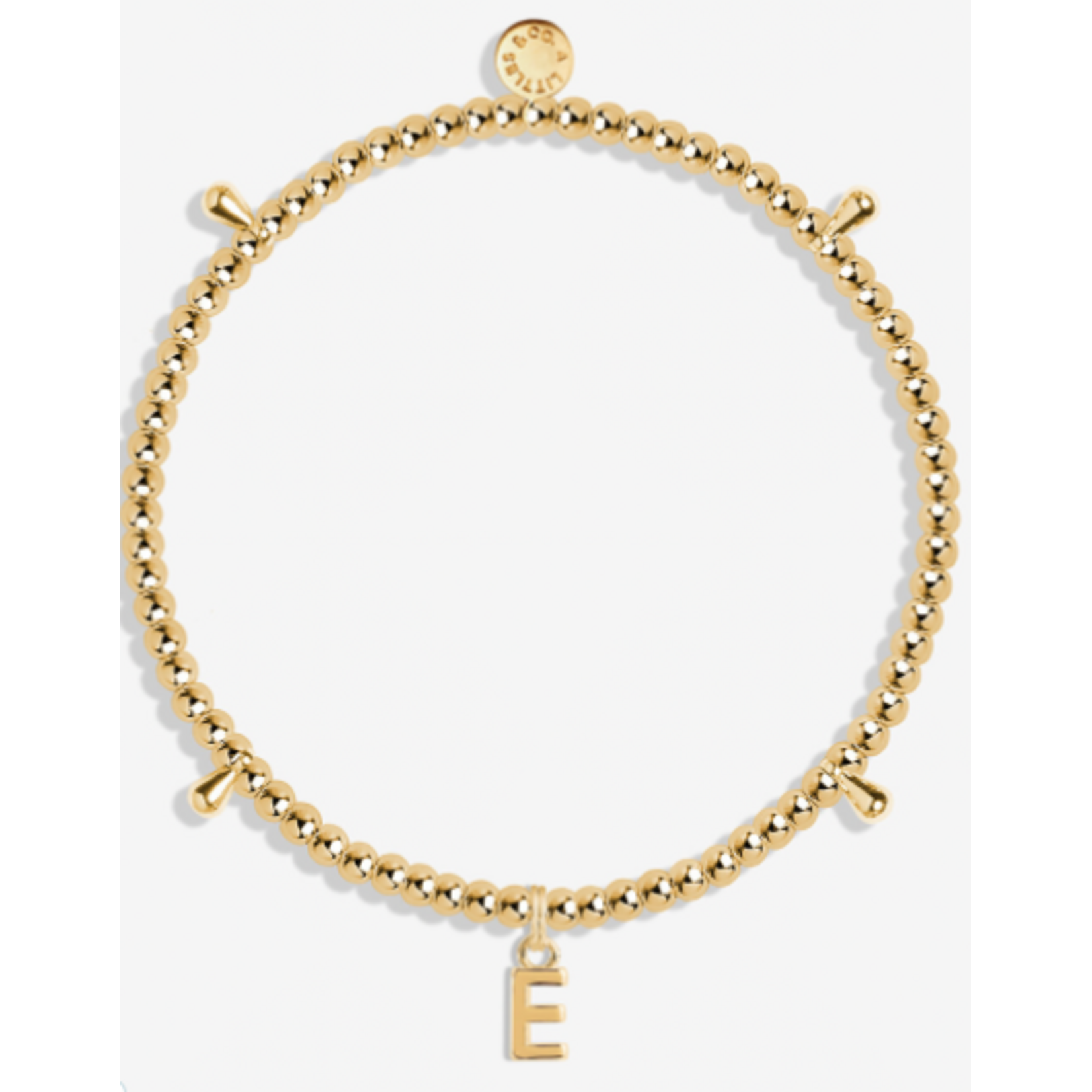 A Littles & Co. Alphabet Bracelet, gold