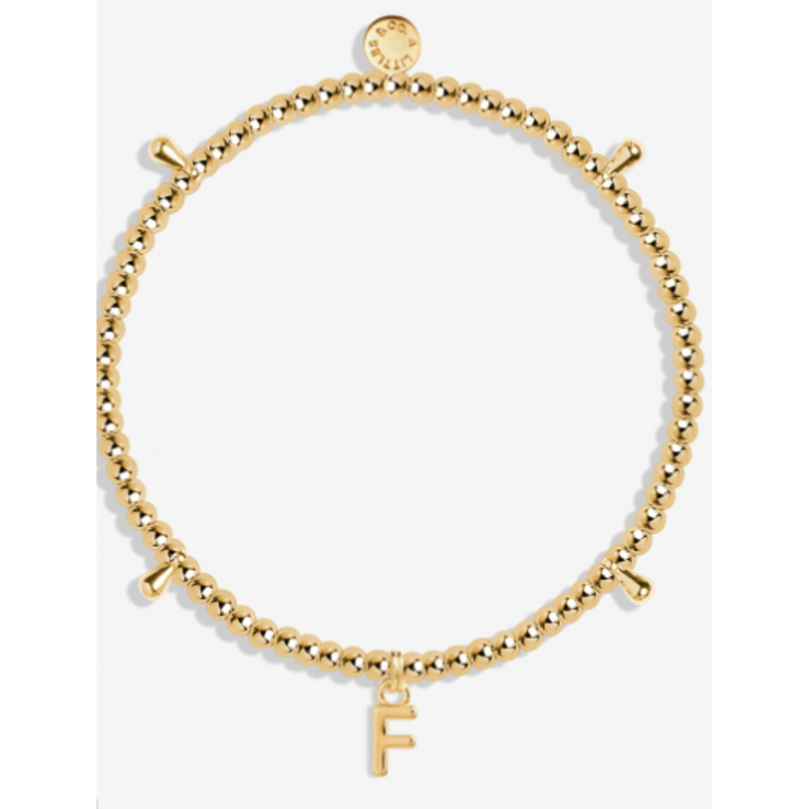 A Littles & Co. Alphabet Bracelet, gold