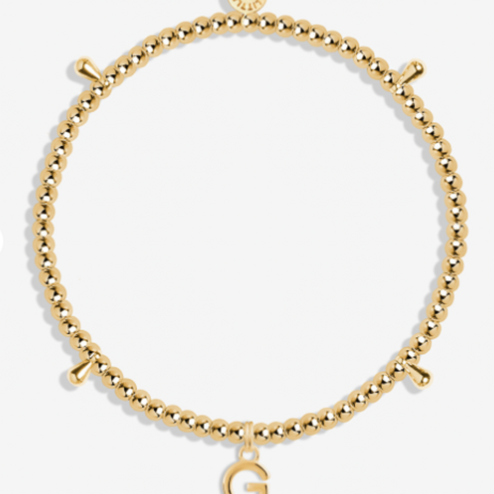 A Littles & Co. Alphabet Bracelet, gold
