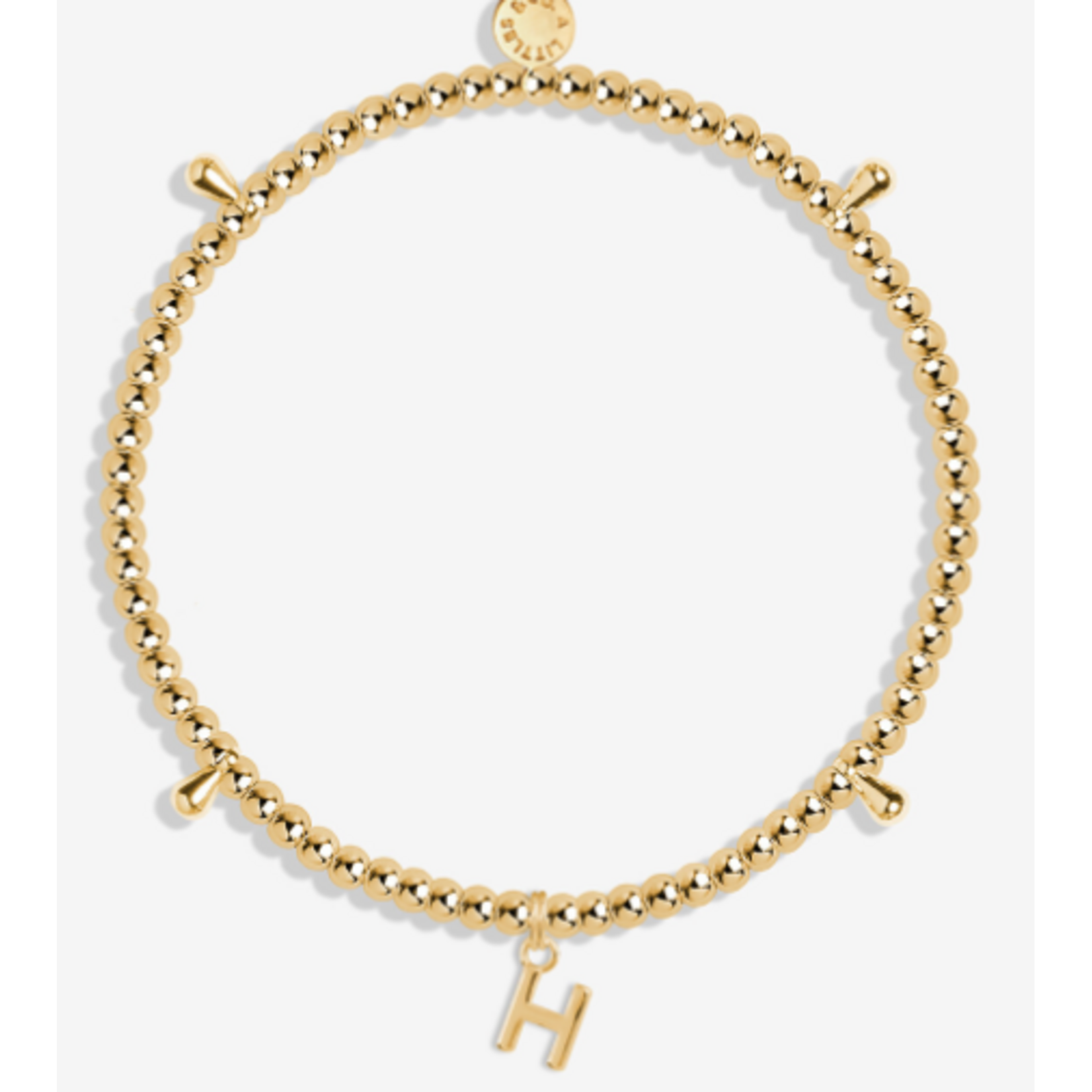 A Littles & Co. Alphabet Bracelet, gold