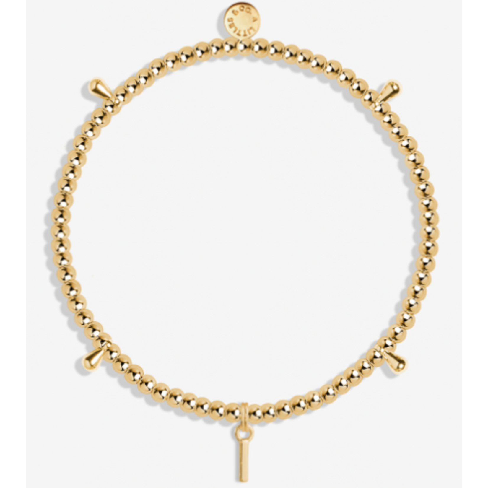 A Littles & Co. Alphabet Bracelet, gold