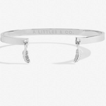 A Littles & Co. Feather Bar Bracelet, silver/silver