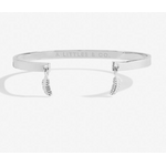 A Littles & Co. Feather Bar Bracelet, silver/silver