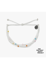 Pura Vida The Birthday Party Project Malibu Bracelet, white