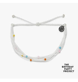 Pura Vida The Birthday Party Project Malibu Bracelet, white