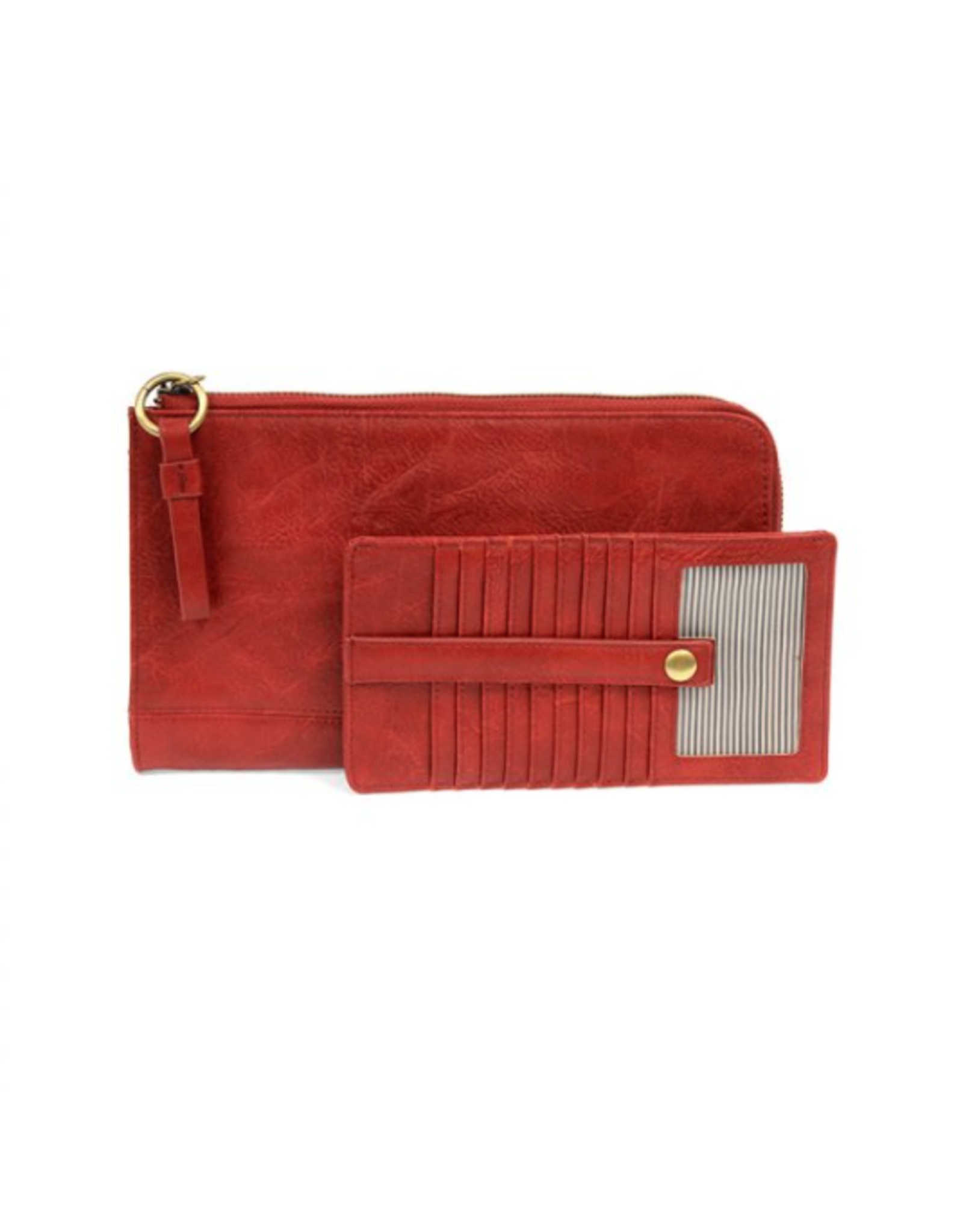 JS Karina Convertible Wristlet and Wallet, red