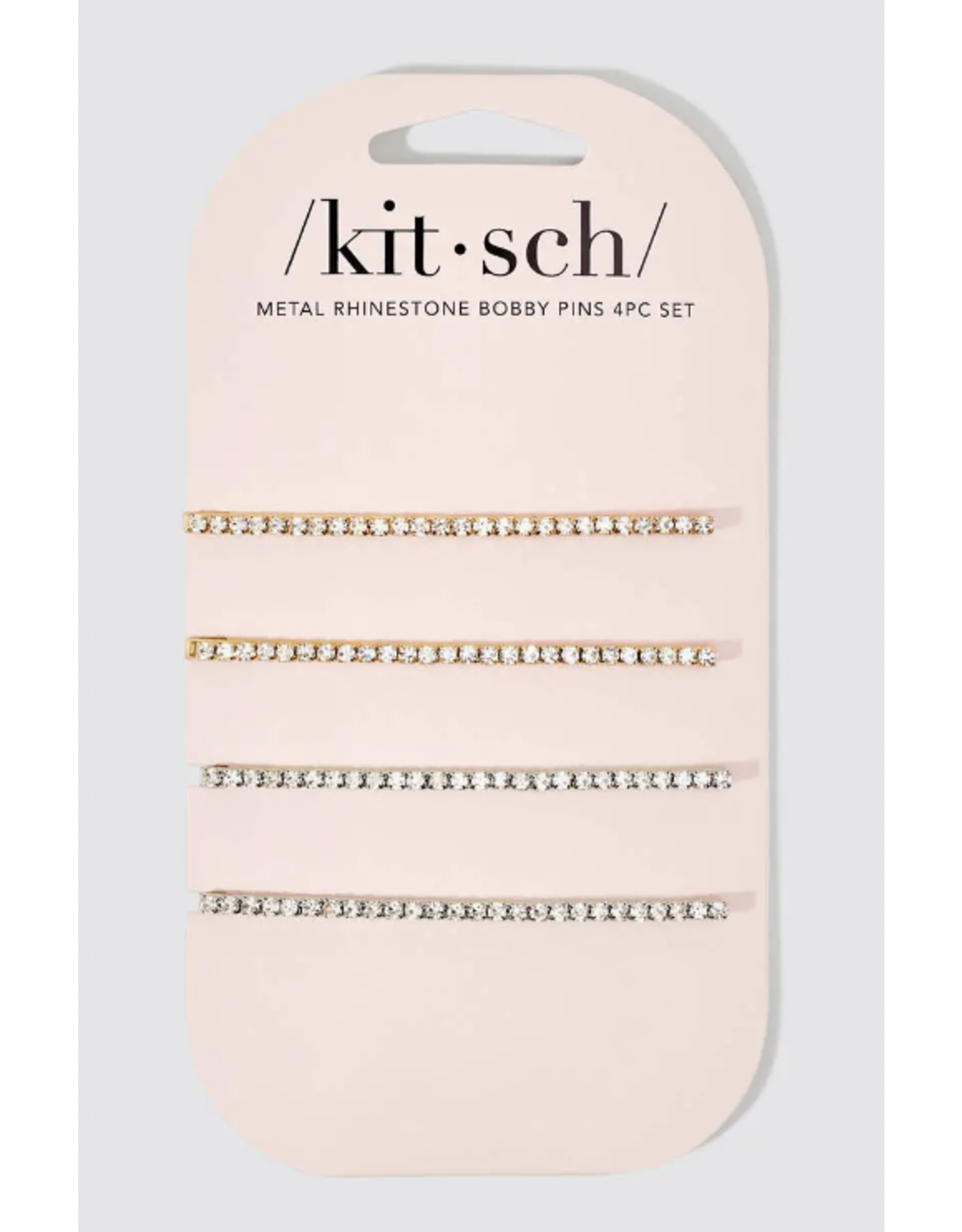 Kitsch Kitsch Rhinstone Extra Long Bobby Pins, 4 Pc