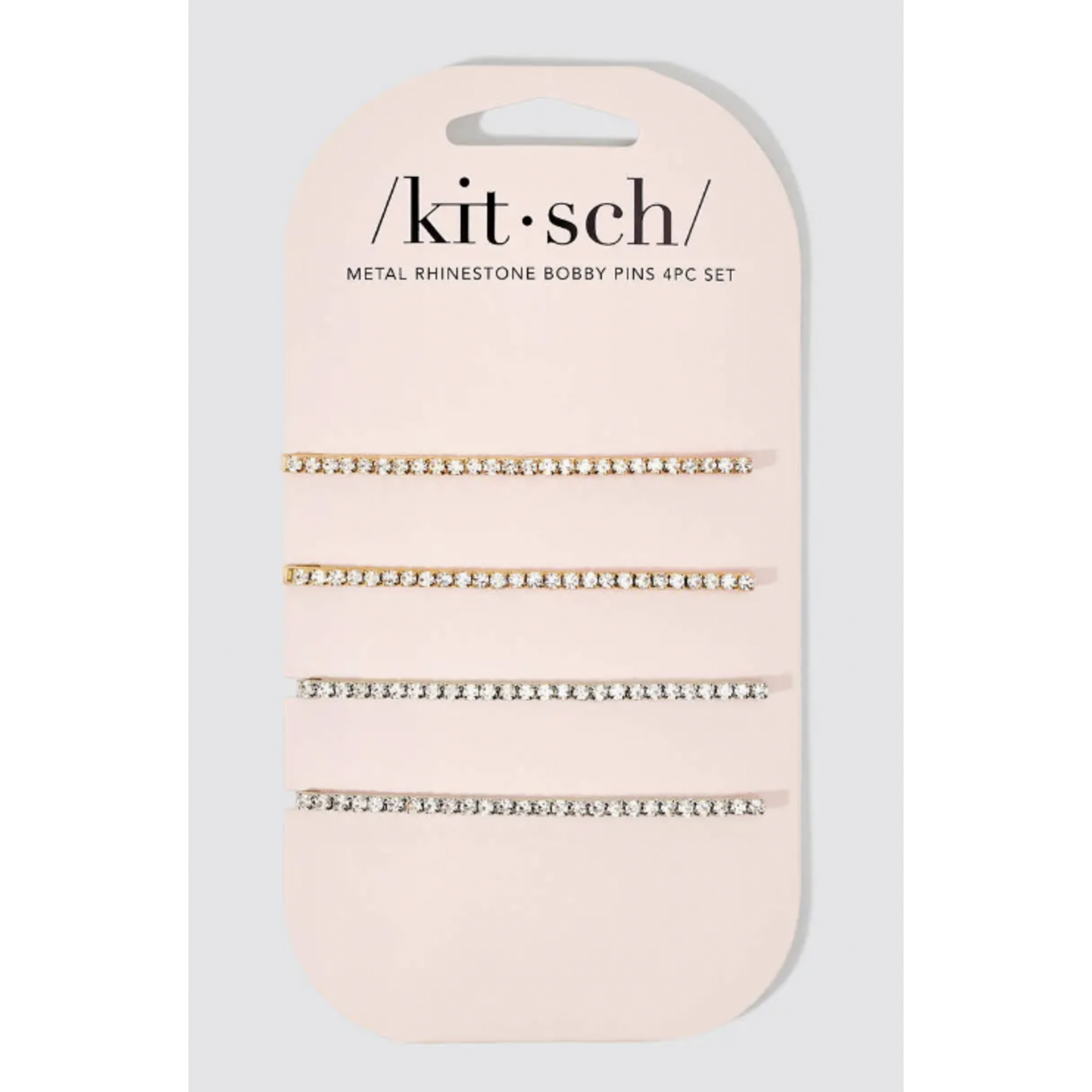 Kitsch Kitsch Rhinstone Extra Long Bobby Pins, 4 Pc