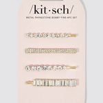 Kitsch Kitsch Rhinstone Assorted Bobby Pins, Gold