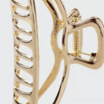 Kitsch Open Shape Claw Clip, Gold