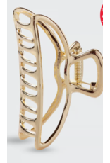 Kitsch Open Shape Claw Clip, Gold