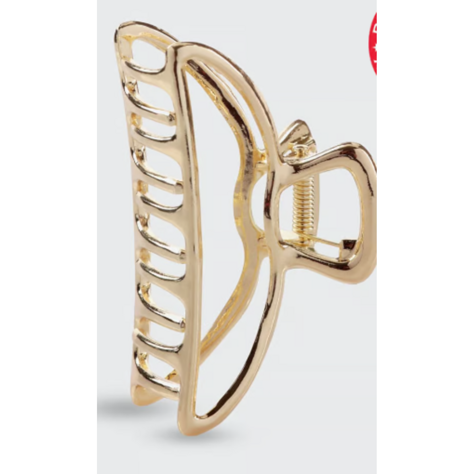 Kitsch Open Shape Claw Clip, Gold