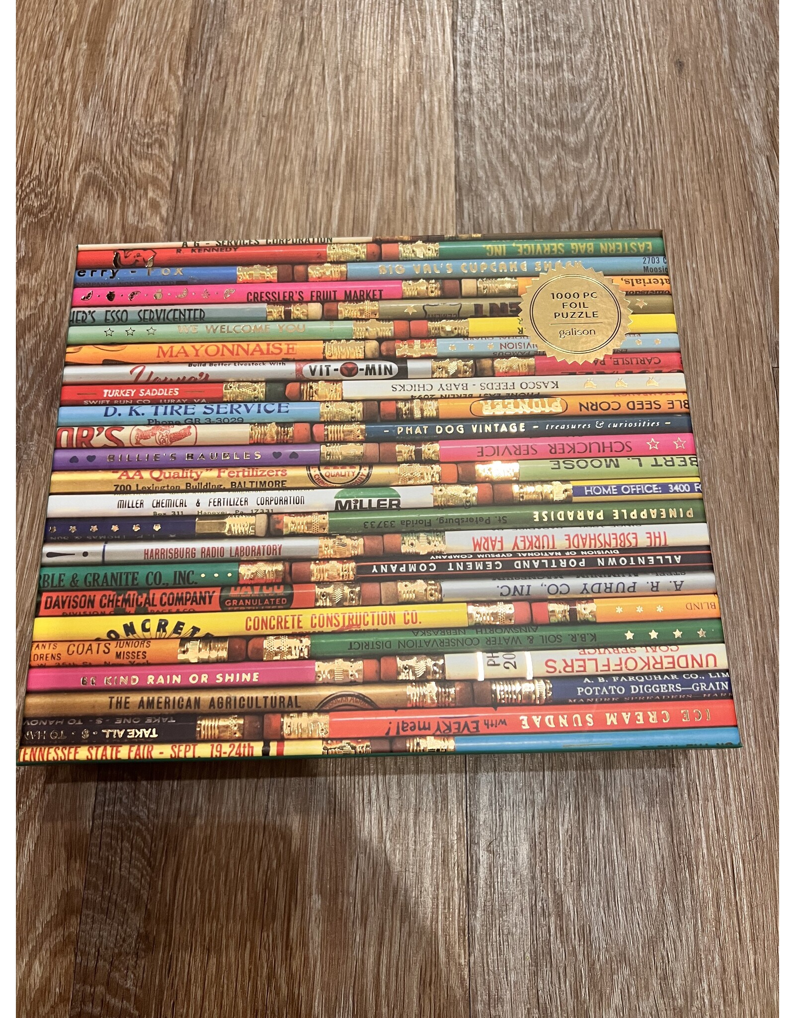 Hachette Book Group Vintage Pencil Puzzle, 1000 piece