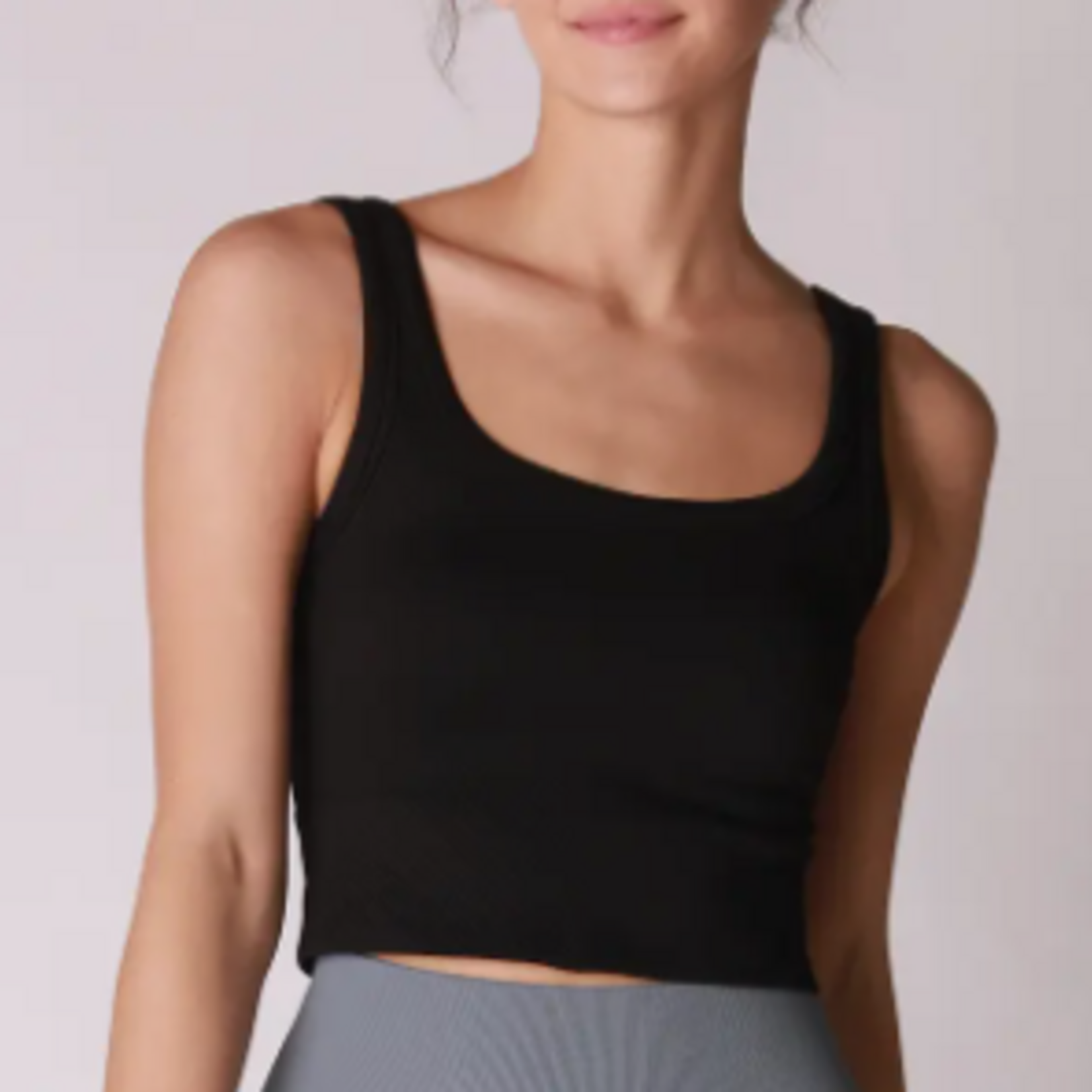NIKIBIKI NikiBiki Chevron Ribbed Crop Top,
