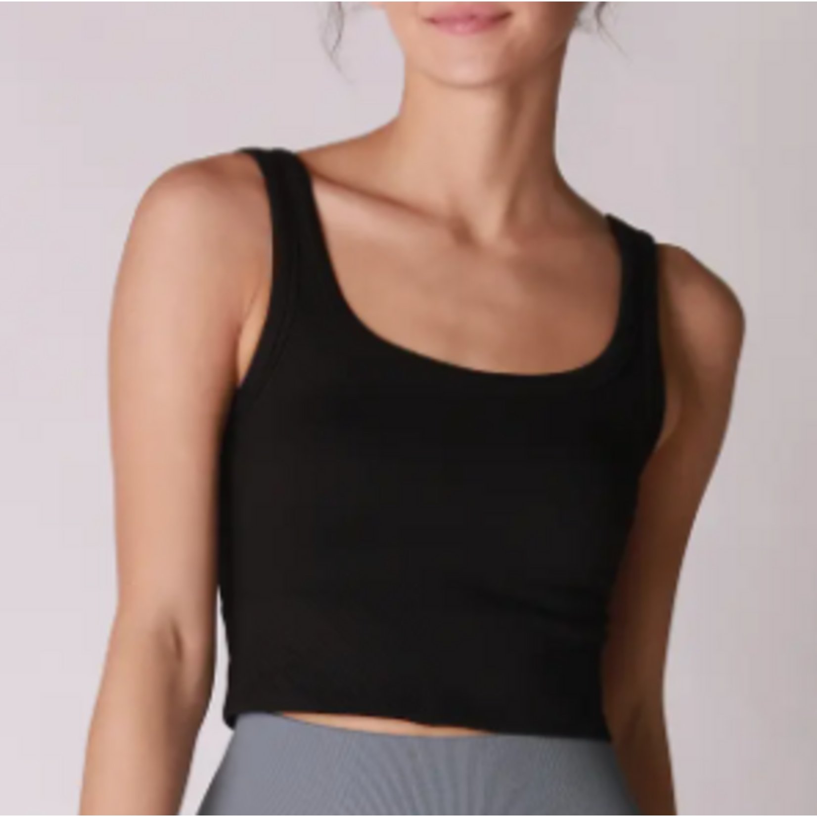 NIKIBIKI NikiBiki Chevron Ribbed Crop Top,