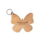 Sugarboo & Co Leather Butterfly Keychain,