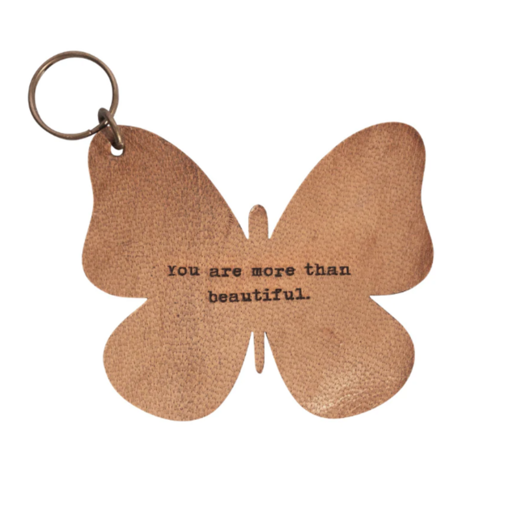 Sugarboo & Co Leather Butterfly Keychain,