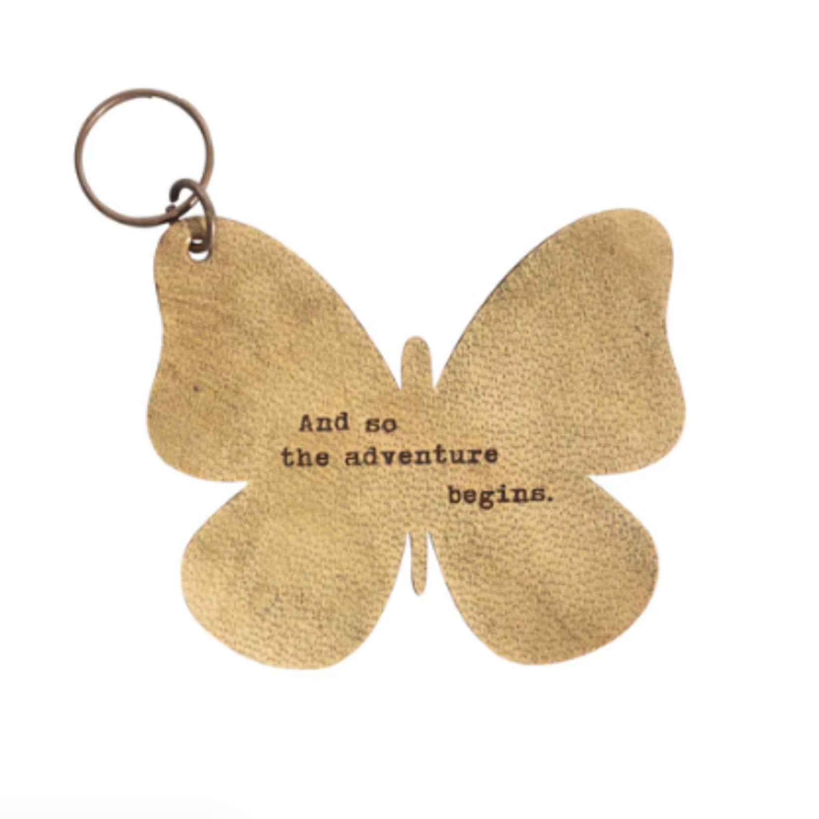 Sugarboo & Co Leather Butterfly Keychain,