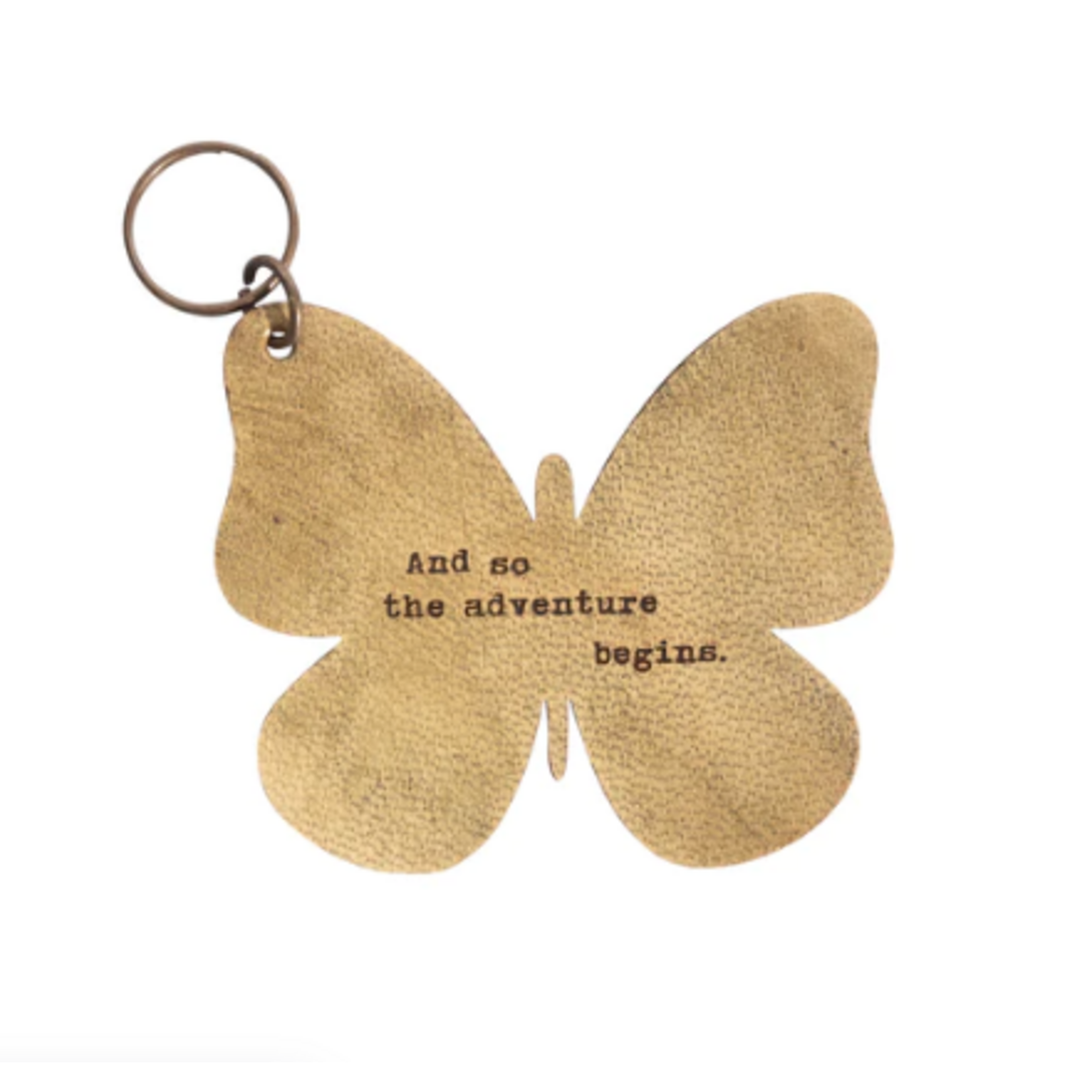 Sugarboo & Co Leather Butterfly Keychain,
