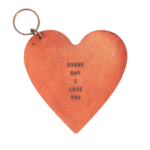 Sugarboo & Co Leather Heart Keychain,