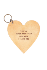 Sugarboo & Co Leather Heart Keychain,