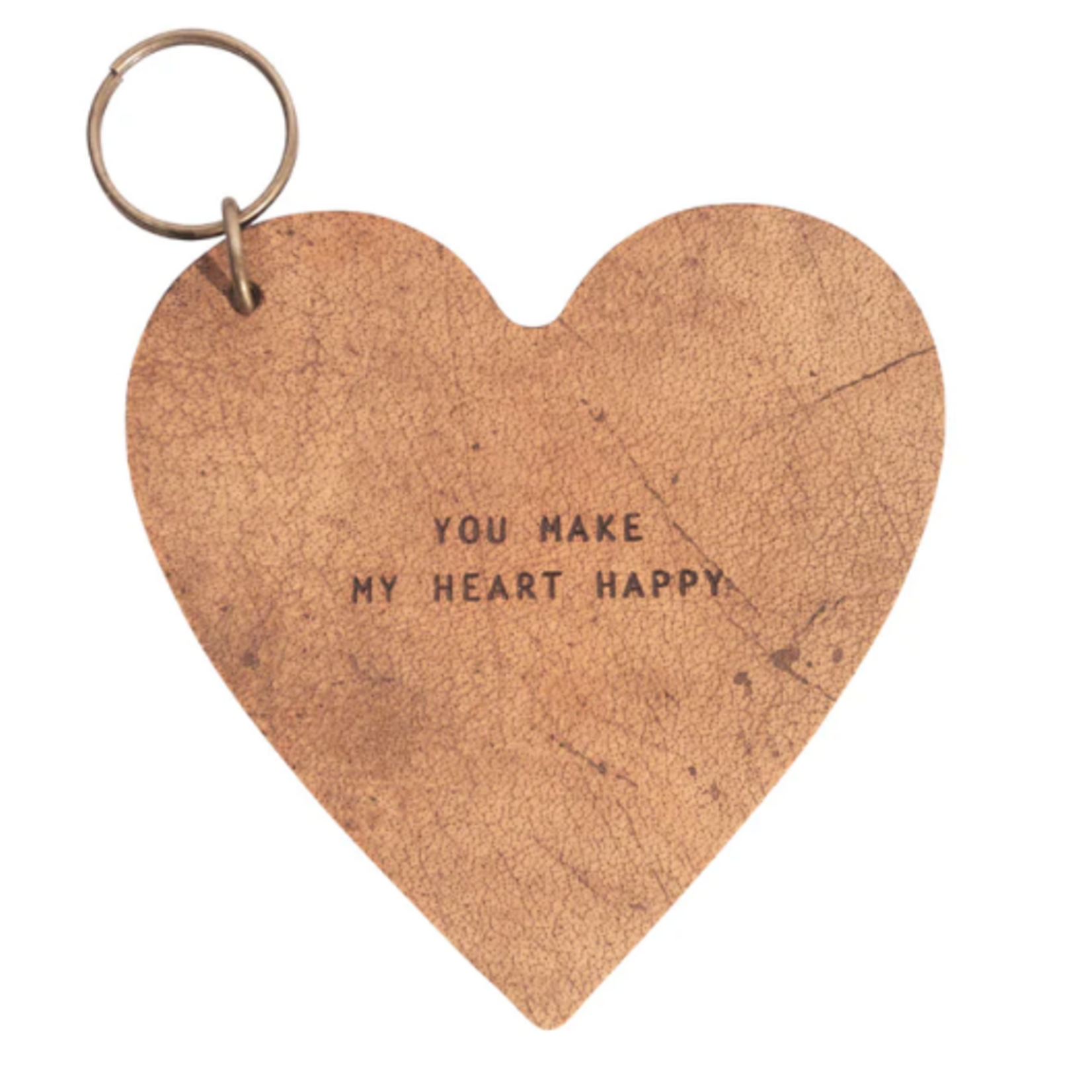 Sugarboo & Co Leather Heart Keychain,