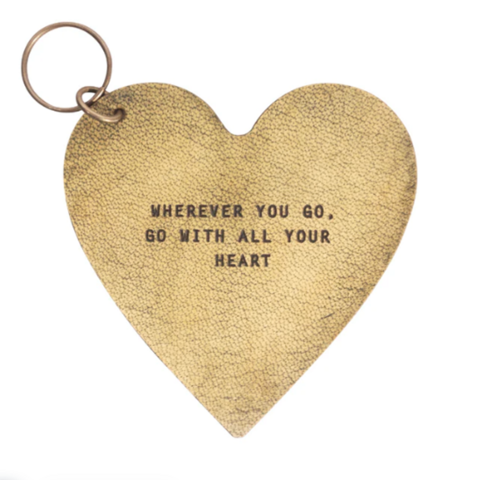 Sugarboo & Co Leather Heart Keychain,