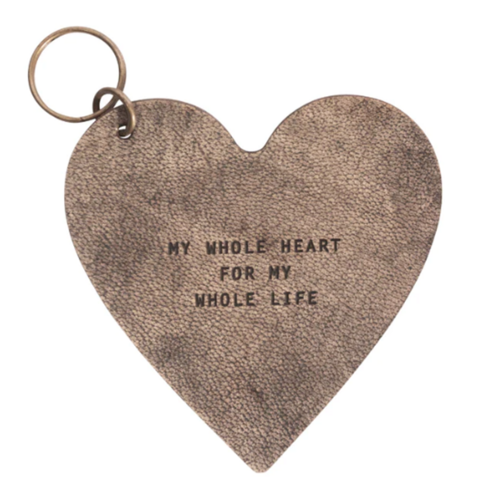 Sugarboo & Co Leather Heart Keychain,