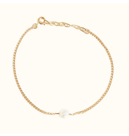 ABLE Able Pearl Curb Chain Bracelet